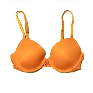 Victoria's Secret PINK Orange Lightly Lined Bra size 32B